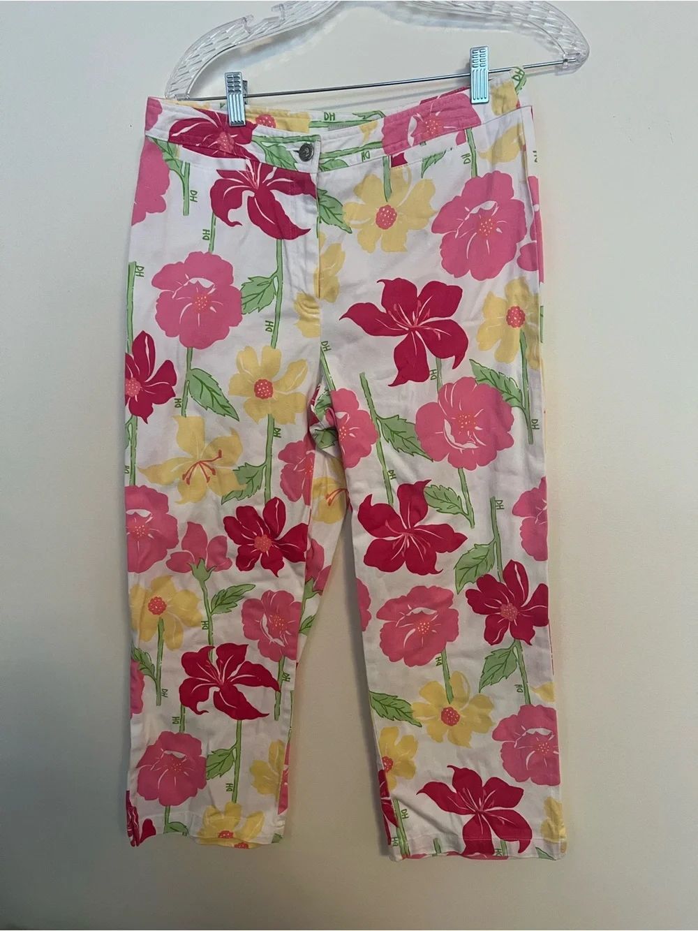 Duck Head Pink, Yellow & Green Floral Capris